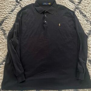 Brand new. Black, 3 button, Polo, long sleeve shirt. Size 3X